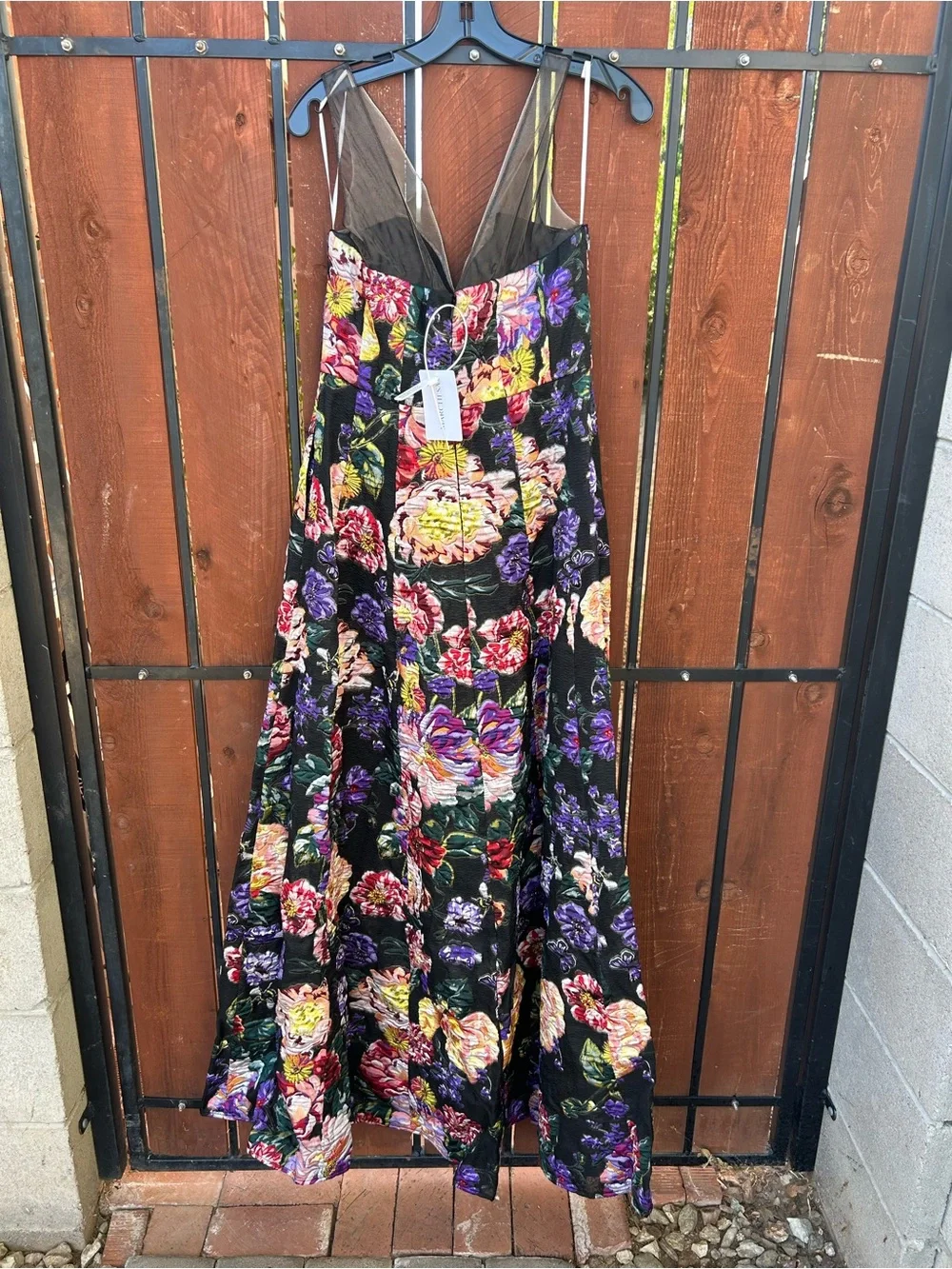 Marchesa Notte Womens Jacquard Gown size 6 NEW